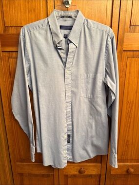 Geoffrey Beene Light Blue Long-Sleeve Button-Down Shirt NWOT size 16